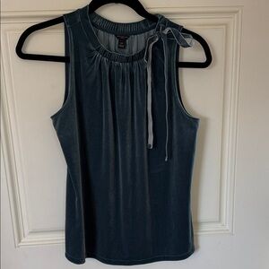 Ann Taylor Teal Sleeveless Blouse